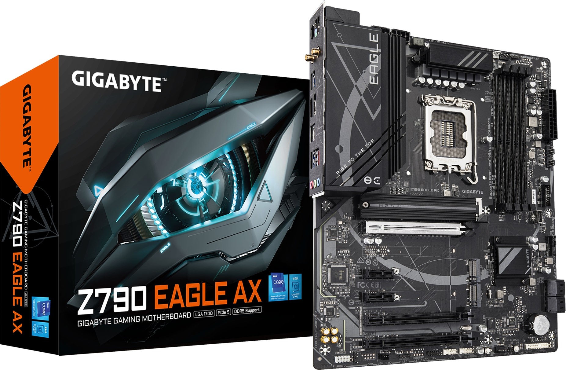 INTEL Z790 CHIPSET 12/13/14th GEN SOCKET/LGA1700 CORE i7 DDR5 ATX M/B.