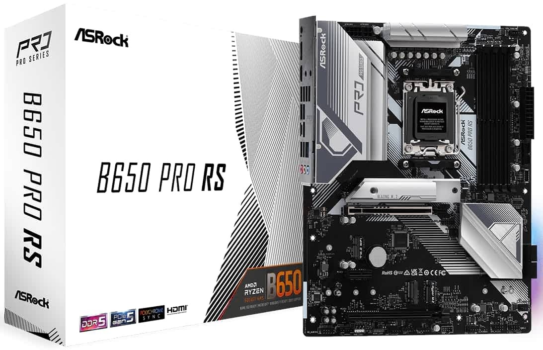 ASROCK AMD B650 PRO RS SOCKET AM5 ATX MOTHERBOARD