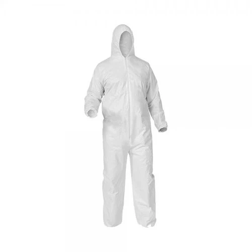 PPE COVERALL LEVEL 3 - MEDIUM - ONE-PIECE - 65GSM NON-WOVEN DURABLE FDA APPROVED - WHITE