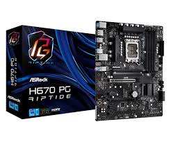 ASROCK INTEL H670 PG RIPTIDE SOCKET 1700 ATX MOTHERBOARD