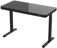 LEKKERMOTION SIT-STAND RECTANGULAR GLASS-TOP HEIGHT ADJUSTABLE DESK 1/1