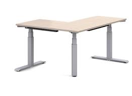 LEKKERMOTION 3-STAGE L-SHAPE LEG HEIGHT ADJUSTABLE DESK(160X130 TOP) 3/3