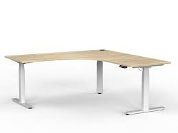 LEKKERMOTION 3-STAGE RECTANGULAR LEG HEIGHT ADJUSTABLE DESK(200X100 TOP) 3/3