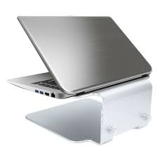 LEKKERMOTION N5 HEIGHT ADJUSTABLE FRAME TYPE ALUMINIUM NOTEBOOK STAND - SILVER