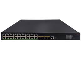 H3C SWITCH - 28-PORT LAYER 2 GIGABIT POE+ - 24X 10/100/1000BASE-T, 4X 100/1000/10000 BASE-X SFP+ - 370W POE