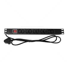 PDU 19" 1U 10 WAY 10A IEC OUTLET WITH ON/OFF SWITCH