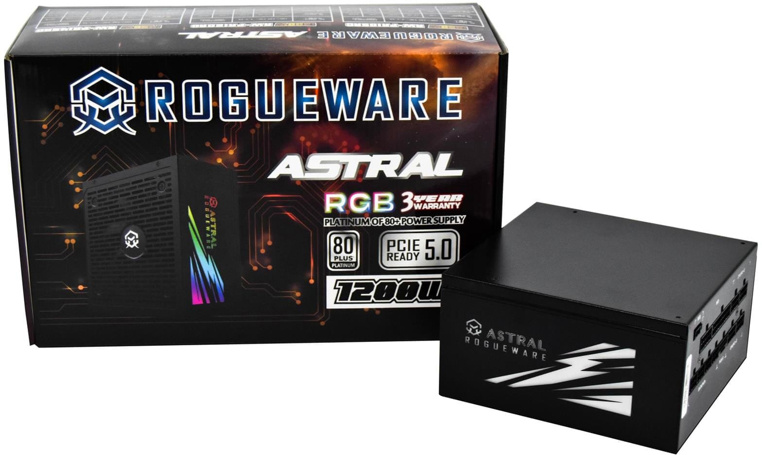 ROGUEWARE ASTRAL SERIES 1200W FULLY MODULAR 80+ PLATINUM ACTIVE PFC POWER SUPPLY