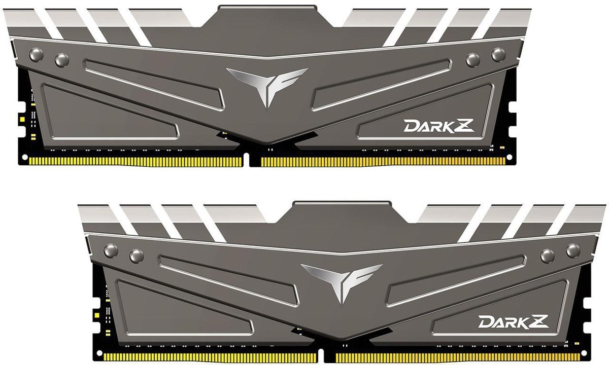 T-FORCE DARK Z 16GB KIT (2X 8GB) DDR4-3200 CL16 DIMM 1.35V - GRAY HEATSINK