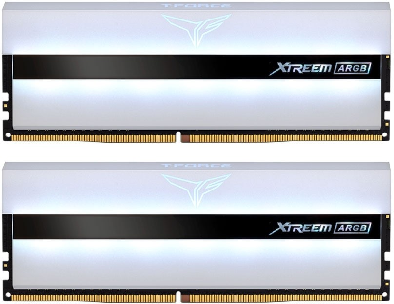 T-FORCE XTREEM ARGB 16GB (2X 8GB) DDR4-3200 CL16 1.35V - WHITE HEATSINK