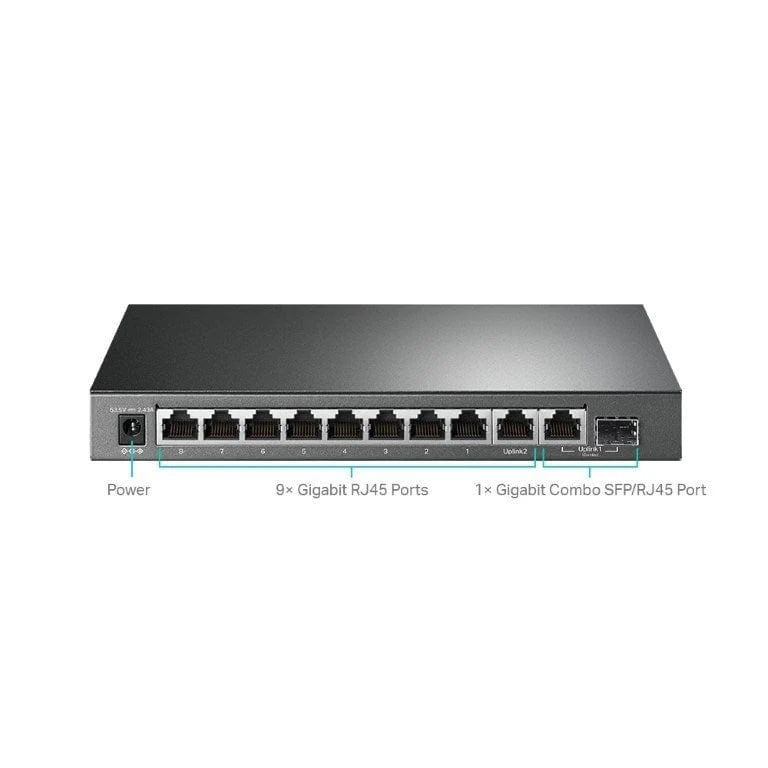 TPLINK SG1210MPE 10-PORT GIGABIT EASY SMART SWITCH WITH 8-PORT POE+