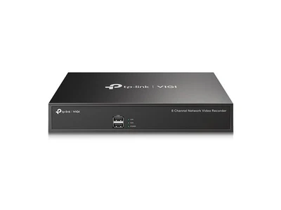 TP-LINK VIGI 8CH NVR,UP TO 5MP RESOLUTION SUPPORTED,80MBS,1 SATA INTERFACE(UP TO 10TB),12V DC1.5 A,2 USB2.0,VGA PORT,1HDMI PORT
