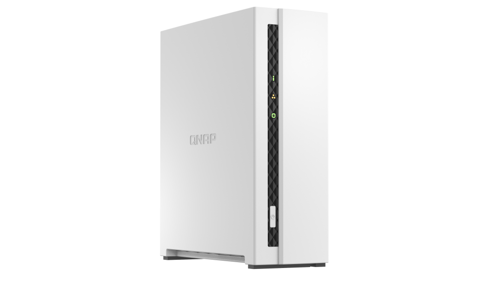 QNAP 1 BAY ARM 4-CORE, 64-BIT, 2GB RAM, 1X RJ45 1X USB2.0, 1X USB 3.2 GEN 1,