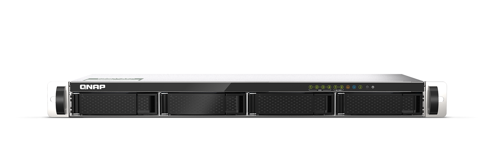 QNAP 4 BAY 1U NAS 1.7GHZ 4 CORE ALPINE AL-314 PROCESSOR 32GB MEMORY 2X 2.5GBE & 2X 10GBE SFP+ 100W PSU
