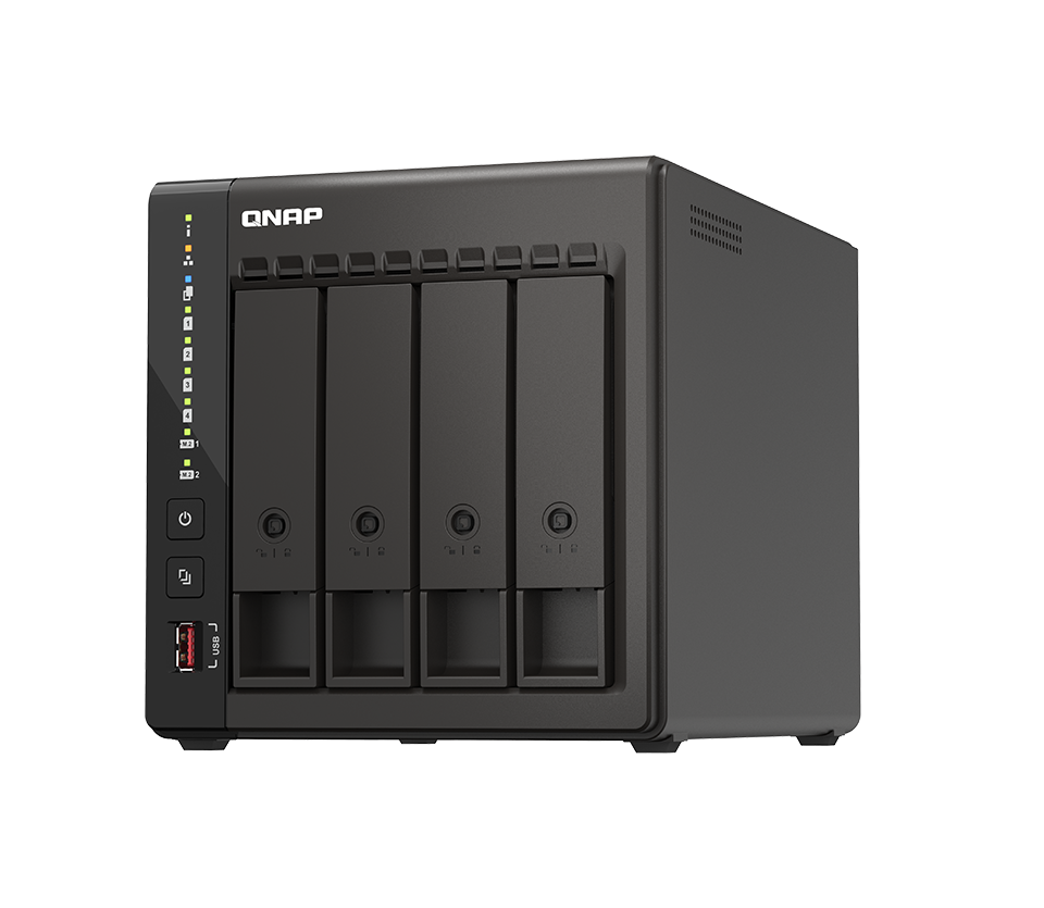 QNAP 4 BAY TOWER NAS DUAL 2.5GBE, 8GB RAM