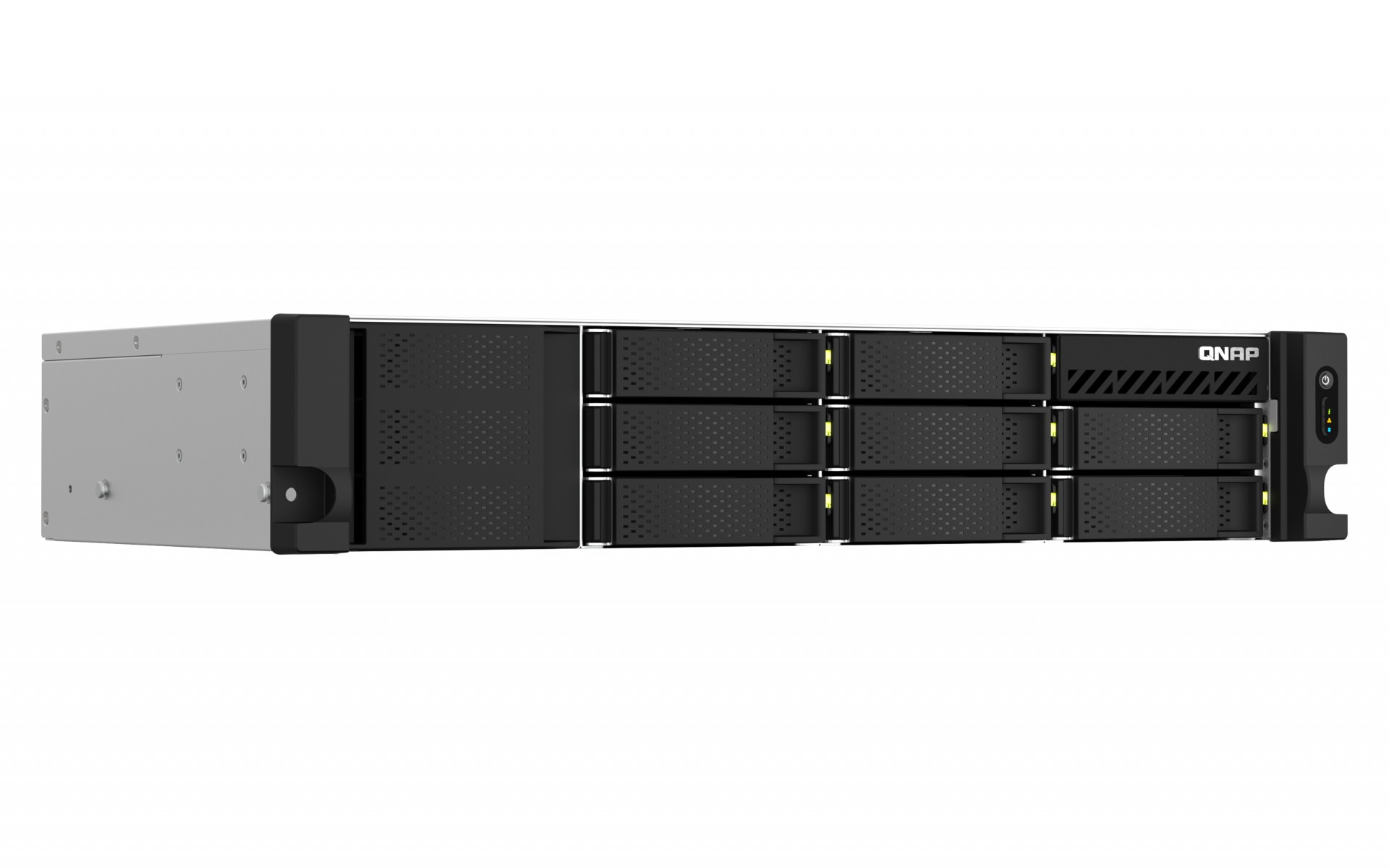 8-BAY 3.5' HDD 2U NAS SHALLOW DEPTH AMD RYZEN V1500B ,4C 2.2GHZ; 4GB DDR4
