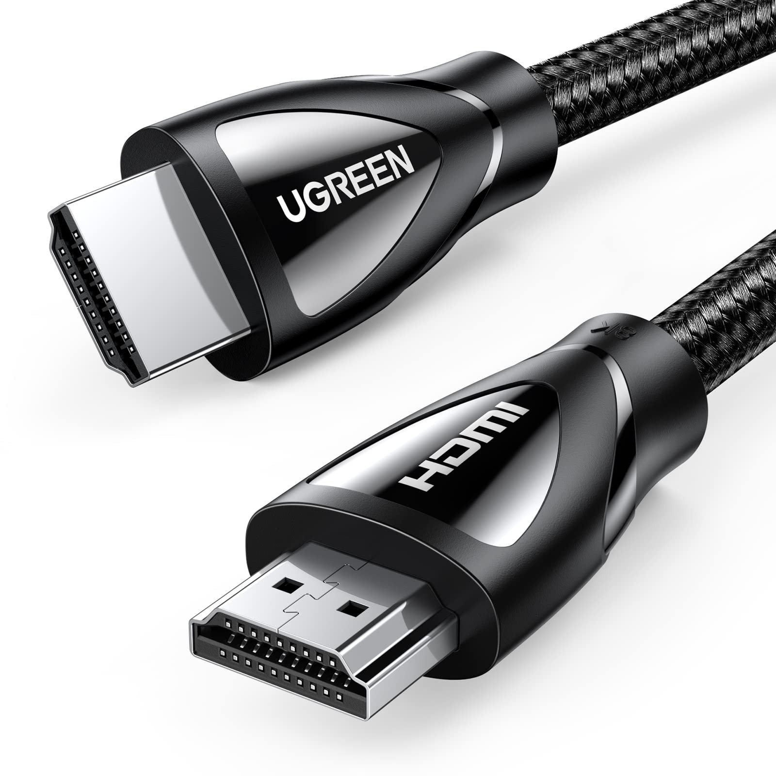 UGREEN HDMI 2.1 BRAIDED 48GBPS MALE/MALE CABLE - 2M