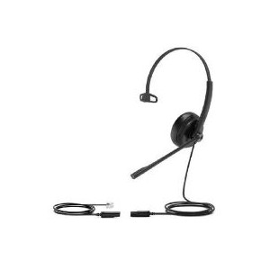 YEALINK YHS34 MONO HEADSET WITH RJ-9 AND LEATHERETTE EAR CUSHIONS