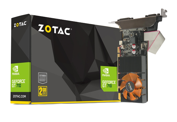 ZOTAC GEFORCE GT 710 2GB DDR3 PCIE GEN2 GRAPHICS CARD