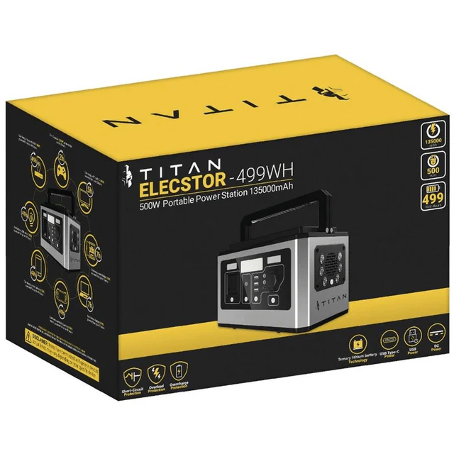 Elecstor 500W PortablePowerStation 135000mAh - 499