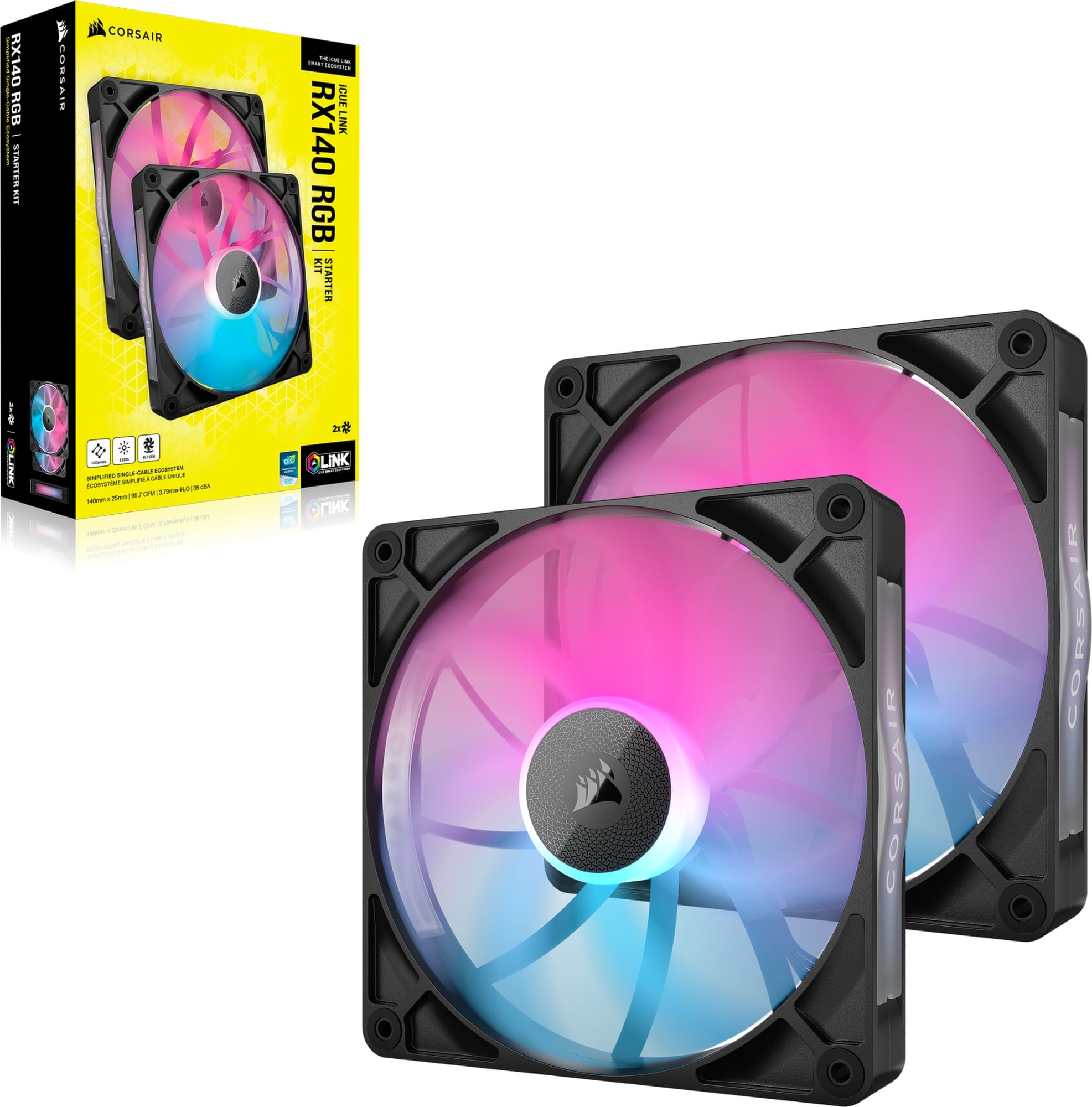 Corsair RX140 iCUE link x2