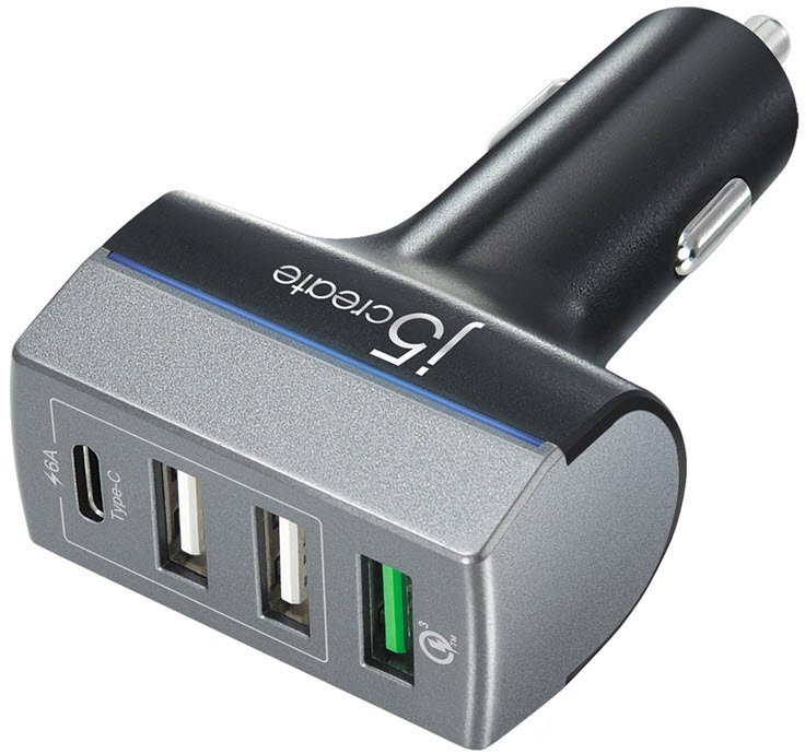 J5 JUPV41 type-C+QC+2xUSB-ca