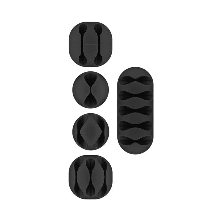 Goobay Cable Management 5-Piece Set 5-Piece Set - Black