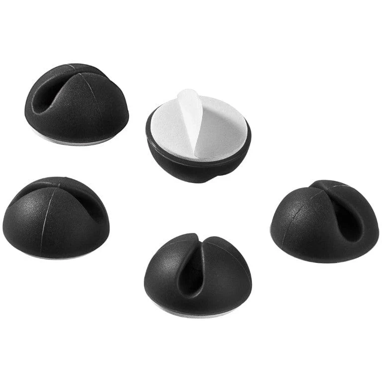 Goobay Cable Management 1 Slot 5-Piece Set - Black