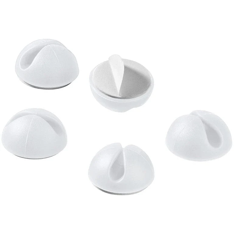Goobay Cable Management 1 Slot 5-Piece Set - White