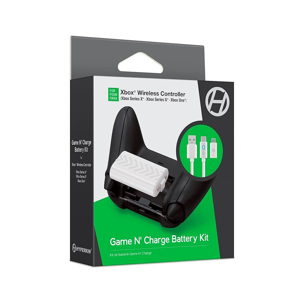 Armor3 Game N' Charge Battery Kit for Xbox Series X - White