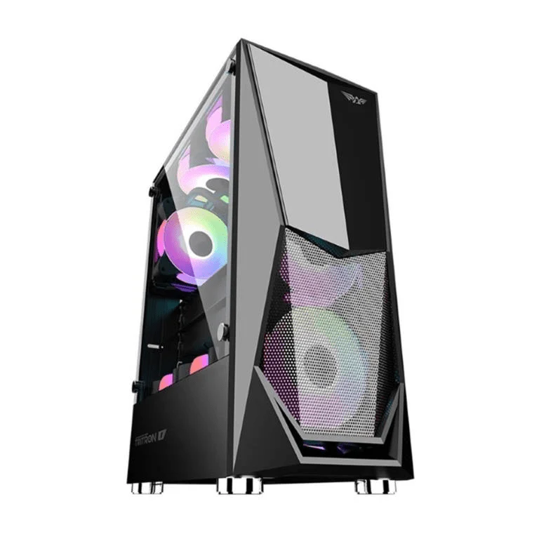 Armaggeddon Tritron 1 ATX Gaming Case with 3xARGB Fans - Black