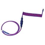Keychron Premium Coiled Aviator USB Cable Type - C + USB - A Adapter Detachable Aviator Connector 108 cm - Image 2