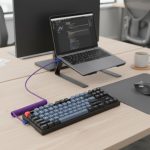 Keychron Premium Coiled Aviator USB Cable Type - C + USB - A Adapter Detachable Aviator Connector 108 cm - Image 5