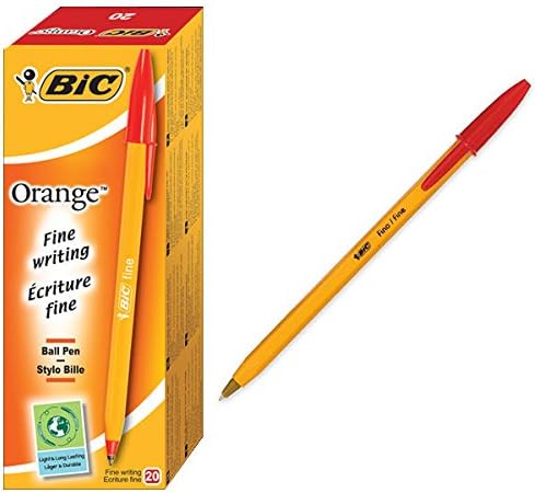 Bic Orange Fine Point Ballpoint Pen – Red