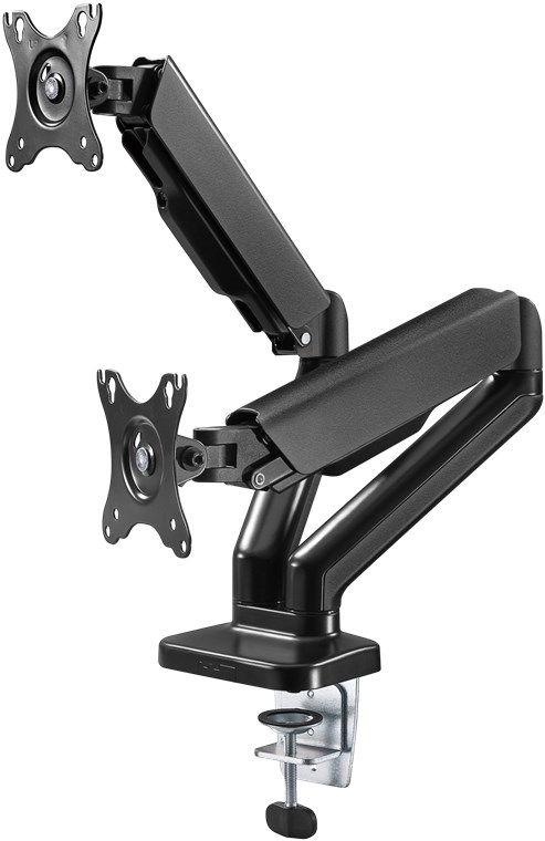 Goobay Double Monitor Mount with Gas Spring for monitors between 17 and 32