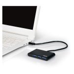 Port USB Type - C to 3 x USB3.0 and 1 x Type - C PD 30cm 4 Port Hub - Black - Image 4