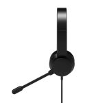 Port Connect USB Headset 1.8m Cable with Mic and Padded - Soft Cushions Black - Image 3