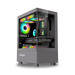 Armaggeddon Aquaron Duplex One RGB MicroATX Gaming Case - Black