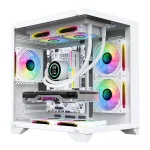 Armaggeddon Aquaron WiBO Micro - ATX Gaming Case - White