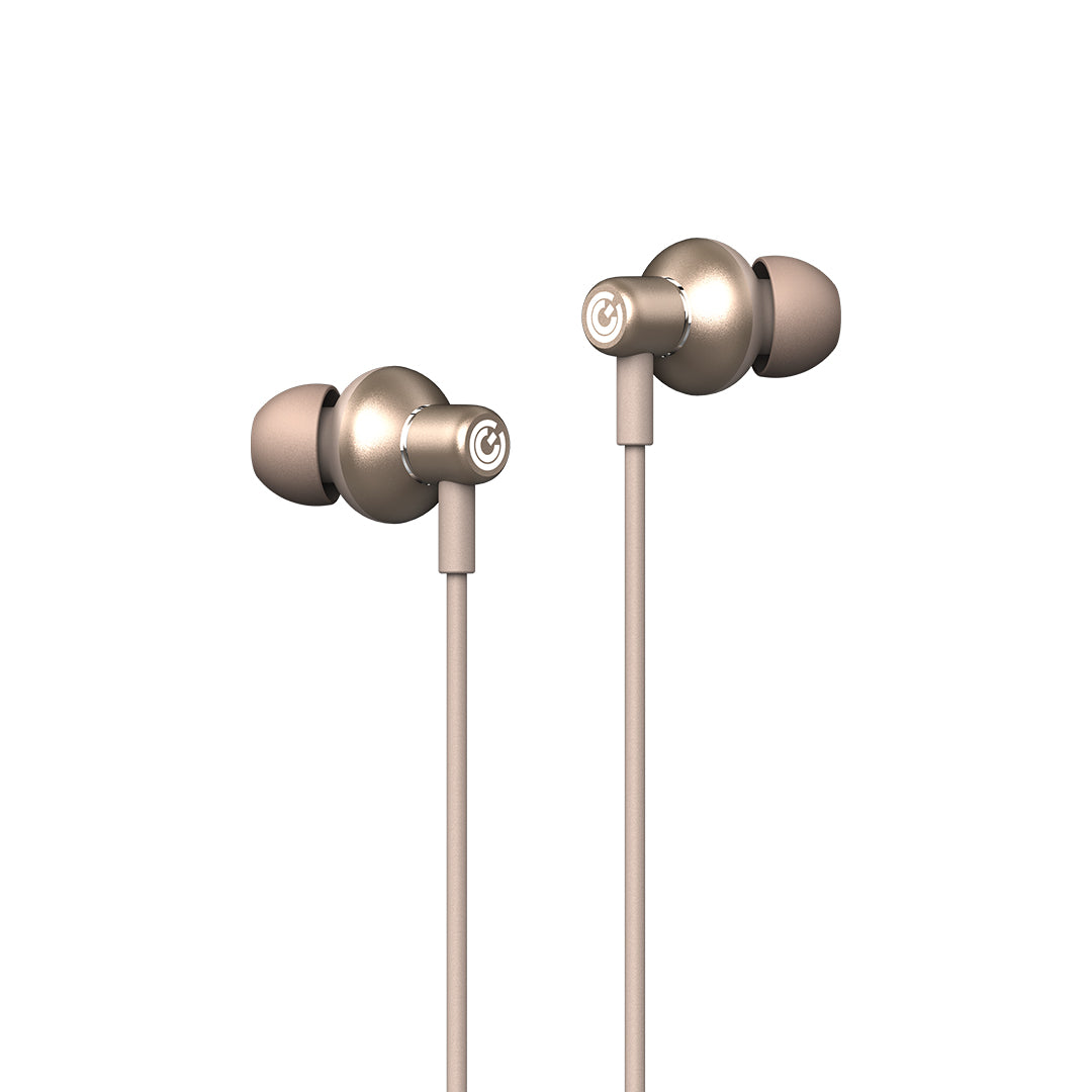 SonicGear Hyperbass Buds 1 Type C Wired Earphones – Champagne
