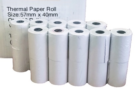 Postron 100 Thermal 57mm X 40mm Credit Card Paper Rolls