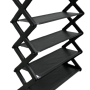 Nordic Wind Cross 5 Tier 15 Shoe Rack Black