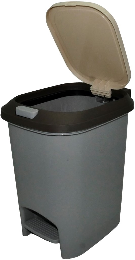 Casey 20 Litre Step On Pedal Waste Bin Grey