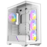 Antec C3 ARGB ATX Micro - ATX ITX ARGB Mid - Tower Gaming Chassis - White