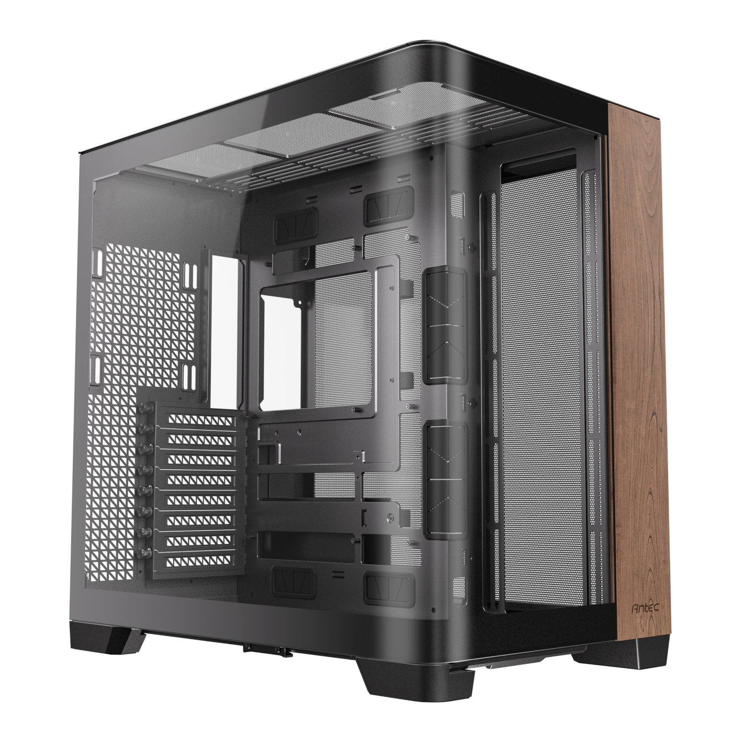 Antec C8 Curved Wood E – ATX ATX Micro – ATX ITX Dual Chamber Gaming Chassis – Black
