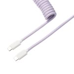 Keychron Coiled Aviator Cable - Light Purple - Straight