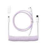 Keychron Coiled Aviator Cable - Light Purple - Straight - Image 4