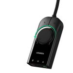 UGREEN CM129 - 40964 USB - A to 3.5mm External Stereo Sound Adapter - Black - Image 3