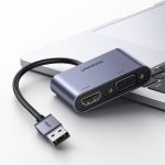 UGreen CM449 USB - A to HDMI + VGA 1080P Display Adapter - Image 4