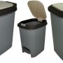Casey 10 Litre Step On Pedal Waste Bin Grey
