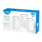 Cudy AX3000 Wi - Fi 6 Mesh Kit 3 Pack - White - Image 4
